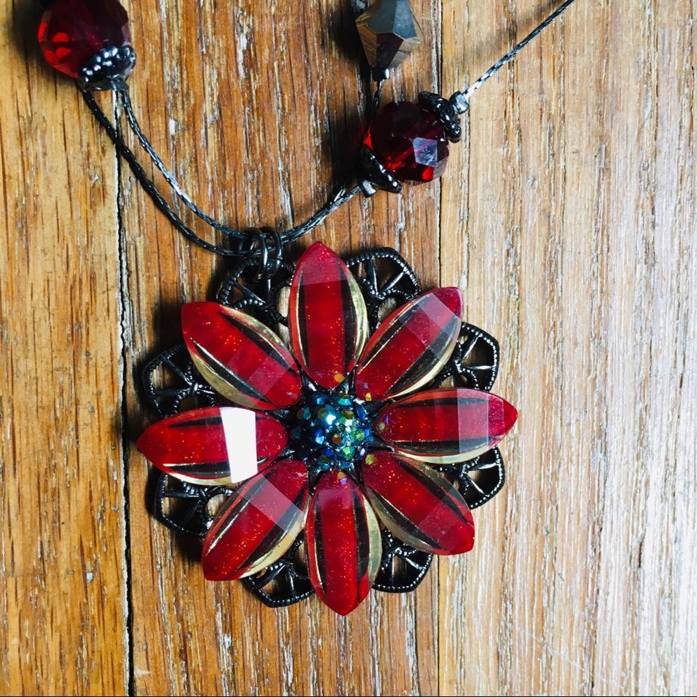 Red Statement Necklace